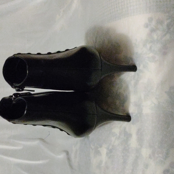 NWOT Coach Black Leather Bootie Women Ankle Boots Size 8.5 - Picture 10 of 11